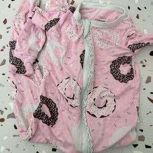 9-12 month footed bamboo pajamas